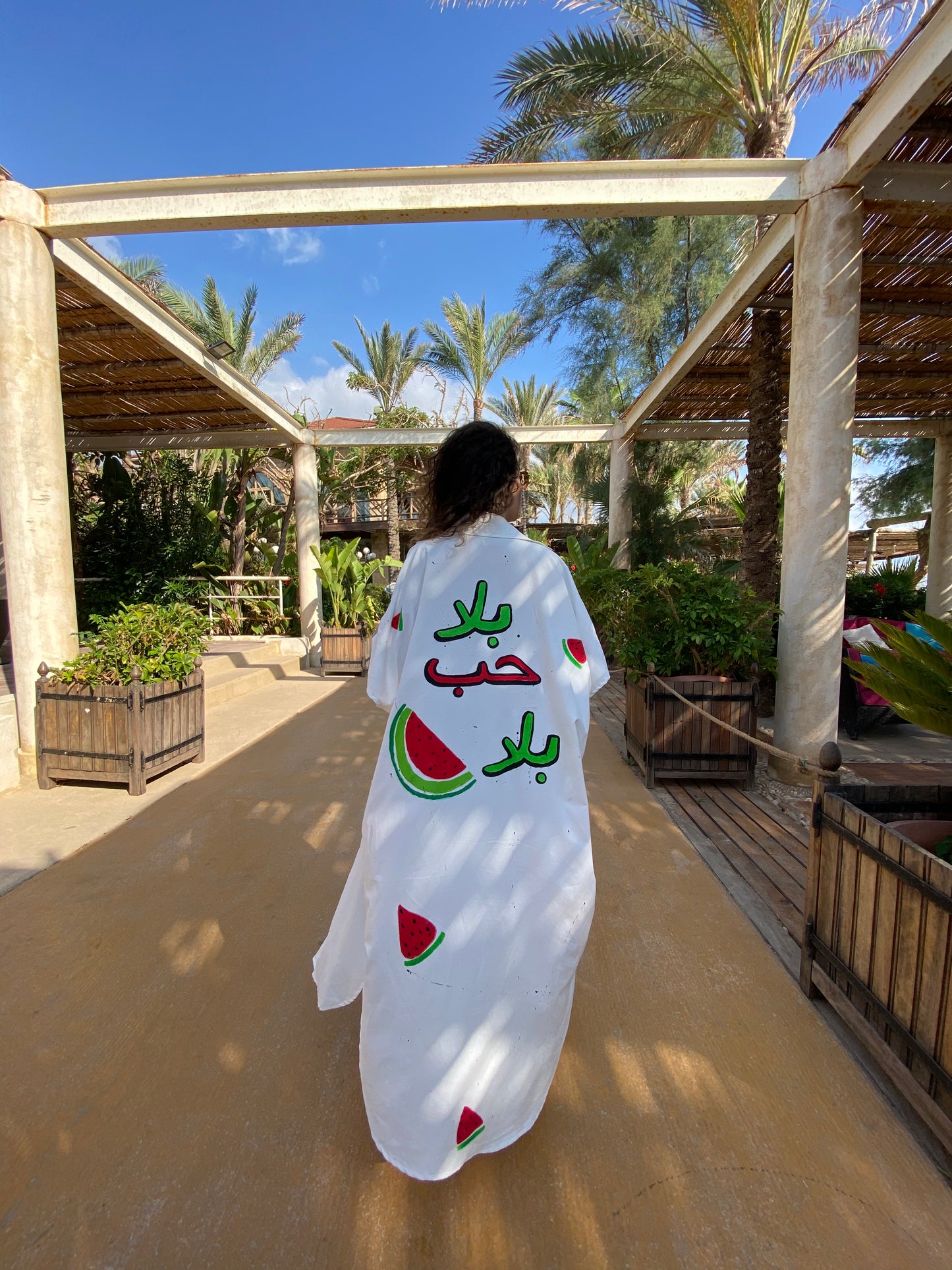 White Kaftan Watermelon